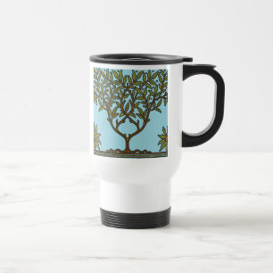 Caneca Térmica William Morris Vintage Tree impressão de Arte Flo