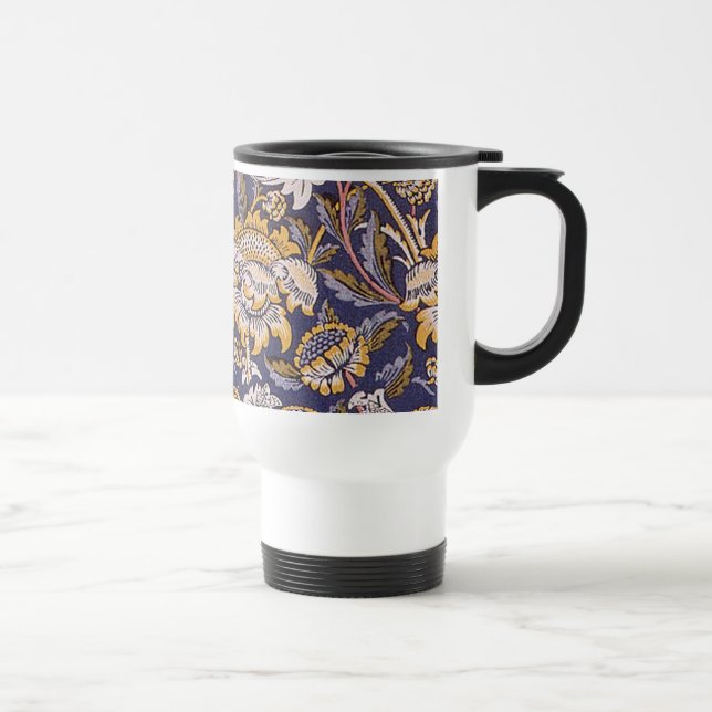 Caneca Térmica William Morris Wey Floral Wallpaper (Direita)