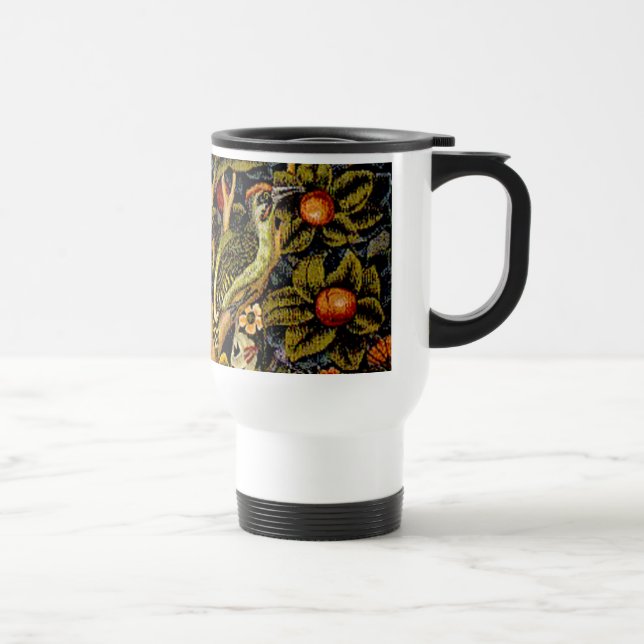 Caneca Térmica William Morris Woodpecker Tapeçaria Artes e Artesa (Direita)