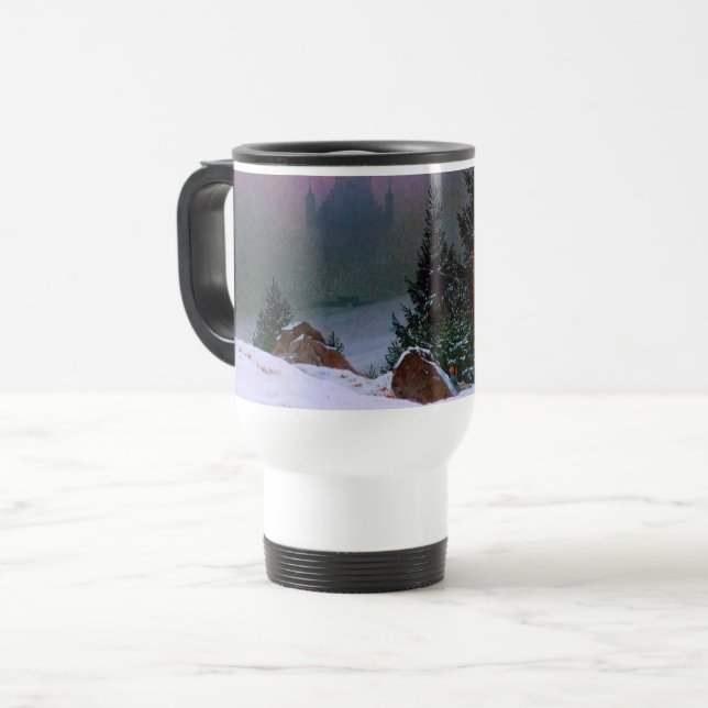 Caneca Térmica Winter Landscape Caspar David Friedrich (Frente Esquerda)