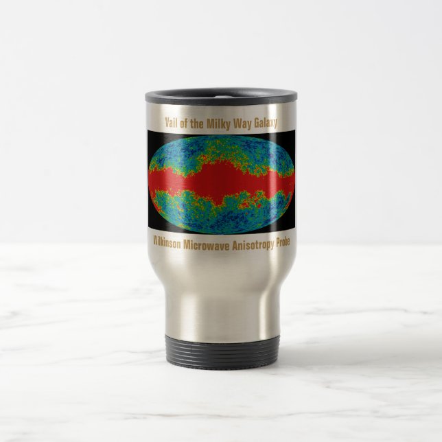 Caneca Térmica WMAP, Vale da Galáxia da Via Láctea Sobre o Univer (Centro)