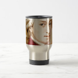 Caneca Térmica Wolfgang Amadeus Mozart im Aquarell Stil
