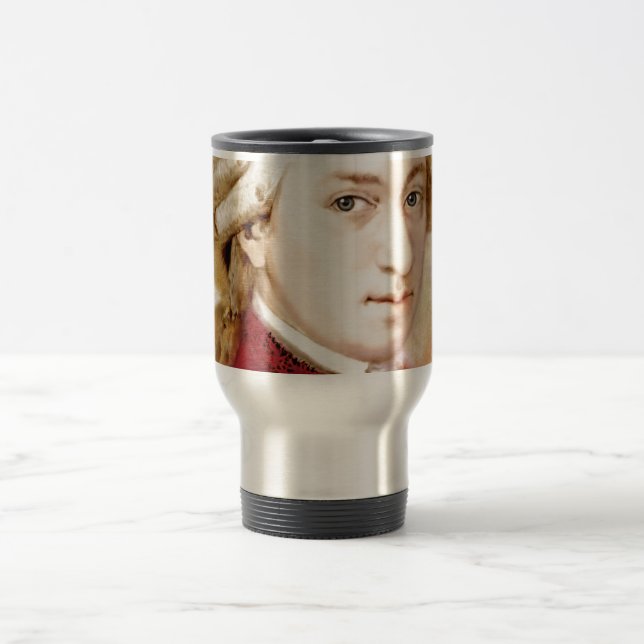 Caneca Térmica Wolfgang Amadeus Mozart im Aquarell Stil (Centro)