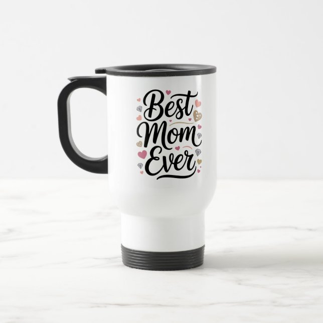 Caneca Térmica World's Best Mom Diamonds (Esquerda)