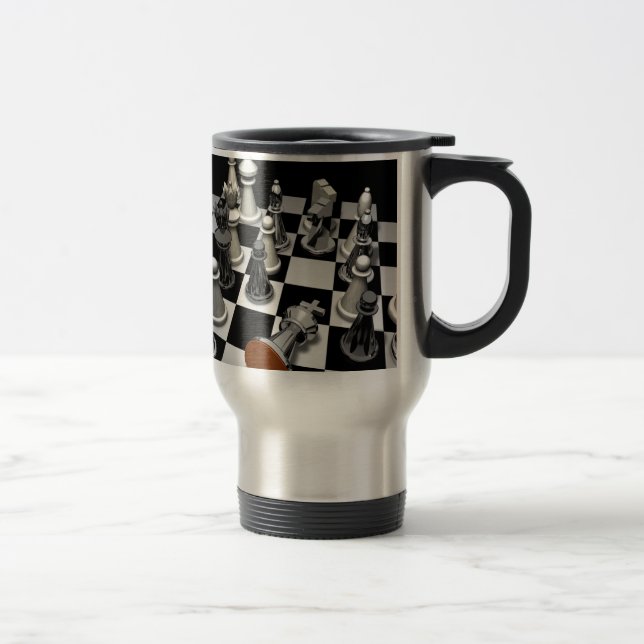 Caneca Térmica Xadrez (Direita)