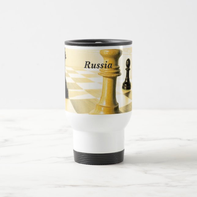 Caneca Térmica Xadrez de Rússia (Centro)