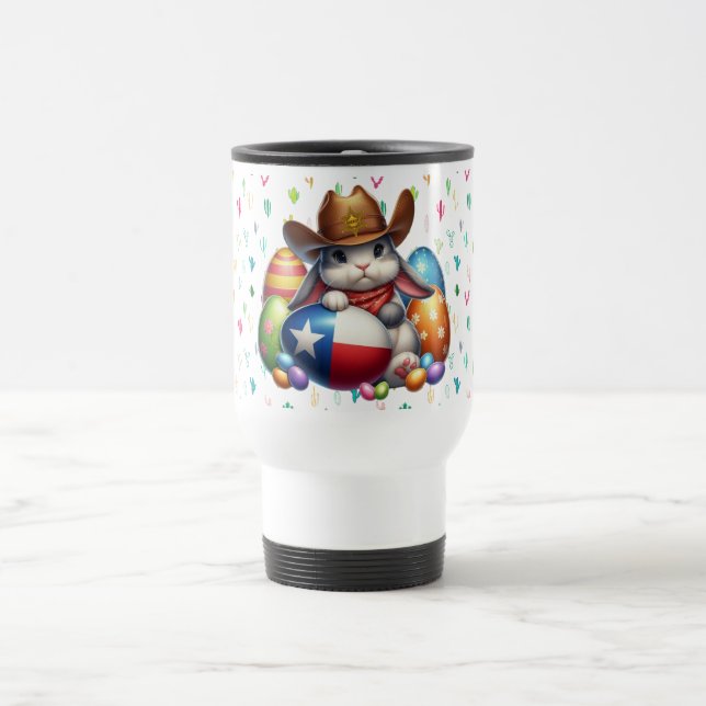 Caneca Térmica Xerife de coelho da Páscoa no Texas/sudoeste (Centro)