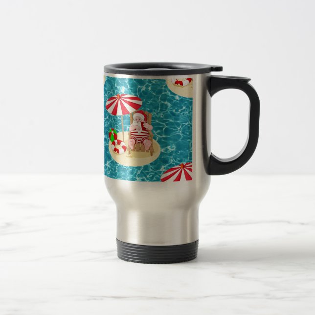 Caneca Térmica xmas Beach santa claus (Direita)