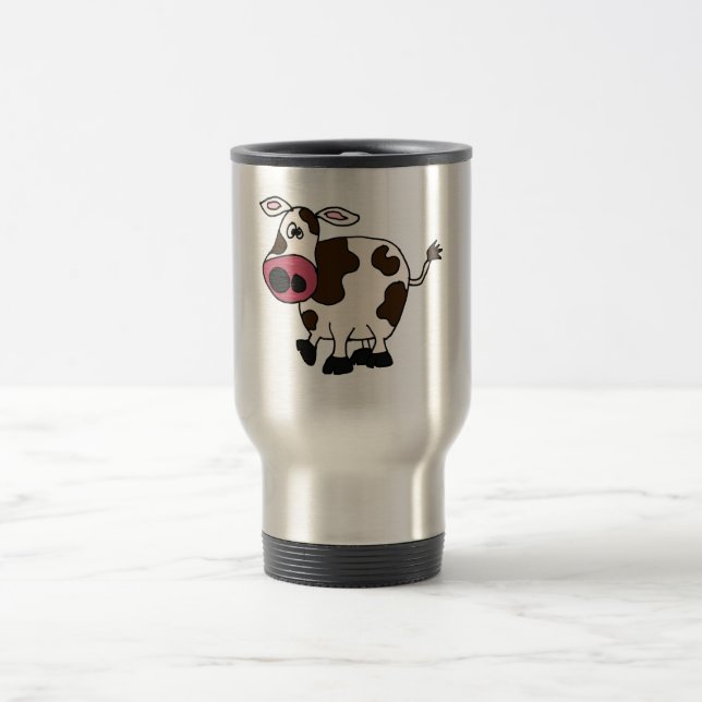 Caneca Térmica XX- design engraçado da vaca (Centro)