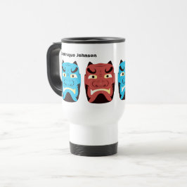 Caneca Térmica Yokai Oni Personalizado (Demônio Japonês)