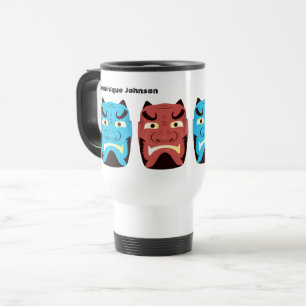 Caneca Térmica Yokai Oni Personalizado (Demônio Japonês)