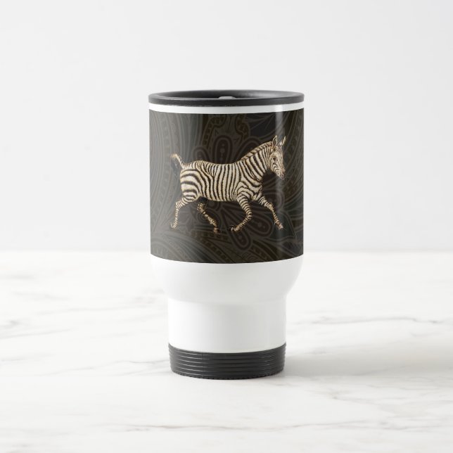 Caneca Térmica zebra de safra com design paisley (Centro)