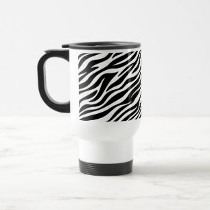 Caneca Térmica Zebra Stripes Padrão Sem Costura Impressão Animal-