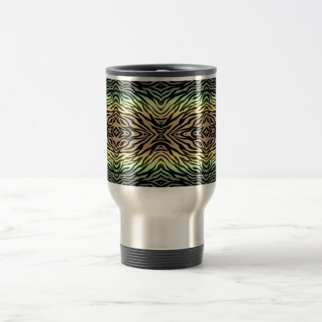 Caneca Térmica Zebras na Floresta (Centro)