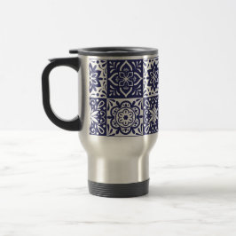 Caneca Térmica Zelij Pattern Viagem/Viagem ao trabalho