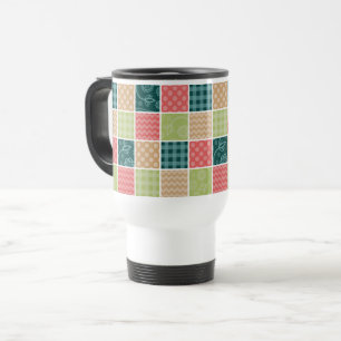 Caneca Térmica Zigzag, Chevron, Gingham, Bolinhas, Patchwork
