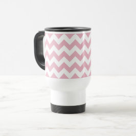 Caneca Térmica Zigzag Rosa, Chevron Rosa, Padrão Geométrico