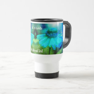 Caneca Térmica Zinnia Flower Abstrato Art Personalizada