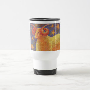 Caneca Térmica Zodiac Aries viagem/viagem ao trabalho