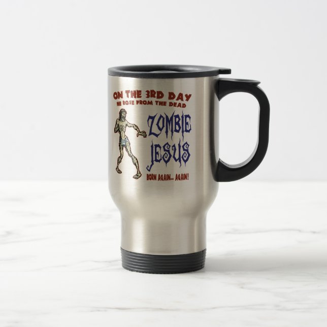 Caneca Térmica Zombi Jesus (Direita)