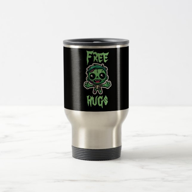 Caneca Térmica Zombie engraçado (Centro)