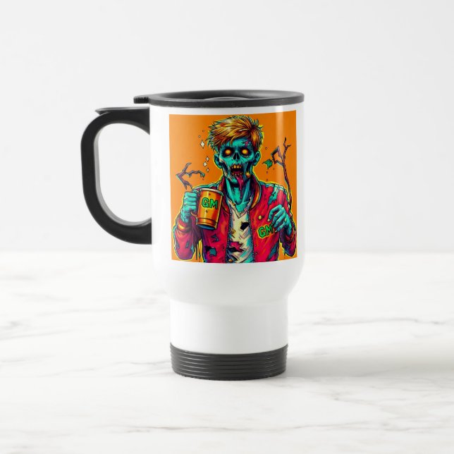 Caneca Térmica Zombies cafeinados (Esquerda)