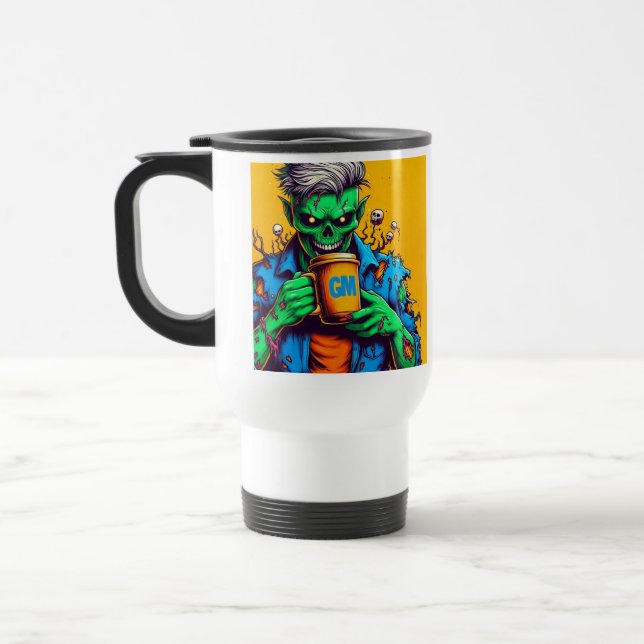 Caneca Térmica Zombies cafeinados (Esquerda)