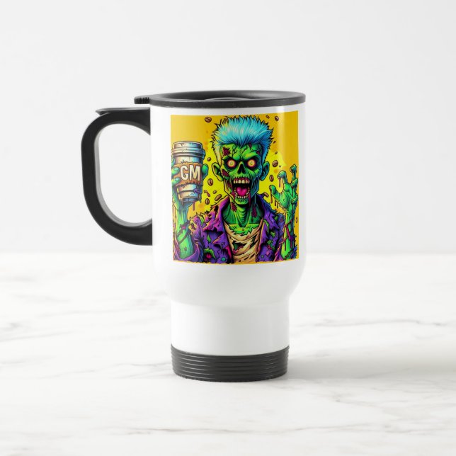 Caneca Térmica Zombies cafeinados (Esquerda)