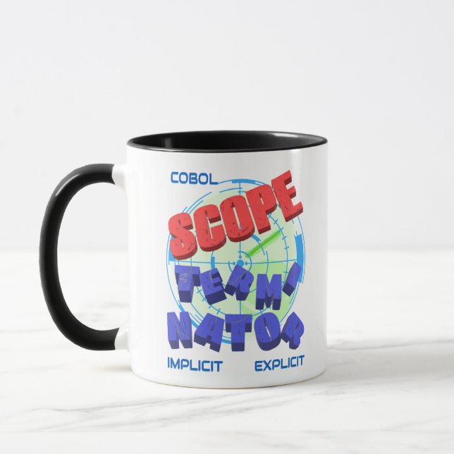 Caneca Terminadores de Escopo em Programação Cobol (Esquerda)