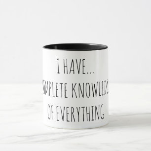 CANECA TERMINE O CONHECIMENTO DE TUDO