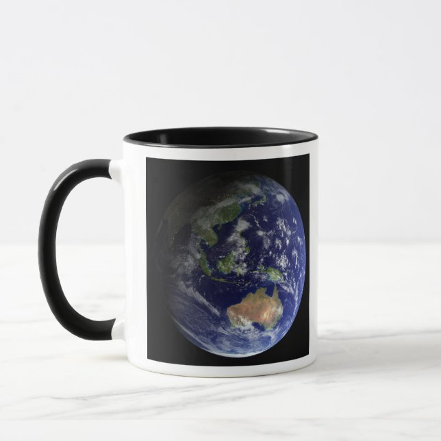 Caneca Terra cheio do espaço mostrando a Austrália (Esquerda)