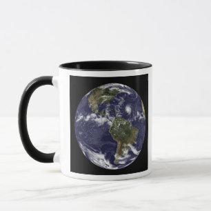 Caneca Terra cheio mostrando a América do Norte 2