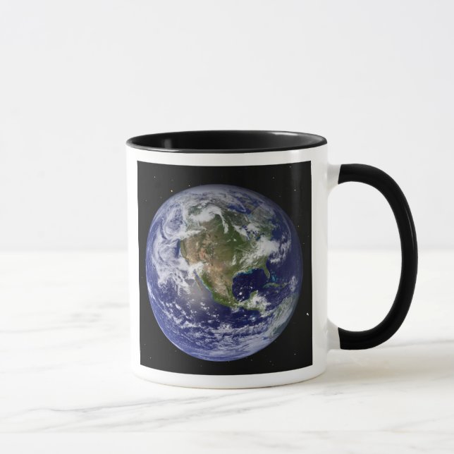 Caneca Terra cheio mostrando a América do Norte 4 (Direita)