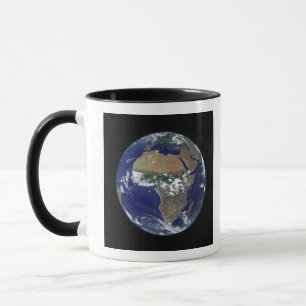 Caneca Terra completa que mostra África e Europa