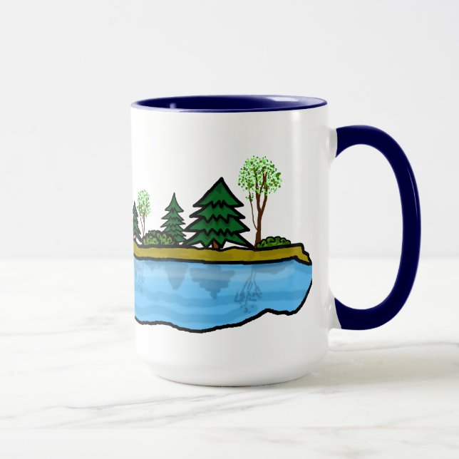 Caneca Terra de 11.842 Lagos Minnesota Mug (Direita)