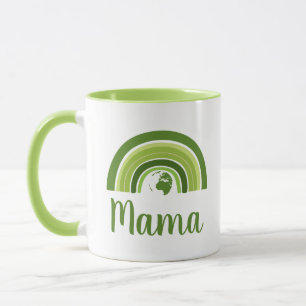 Caneca Terra do arco-íris personalizada Mamã