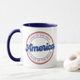 Caneca Terra dos Libertos Por Causa da América Brava