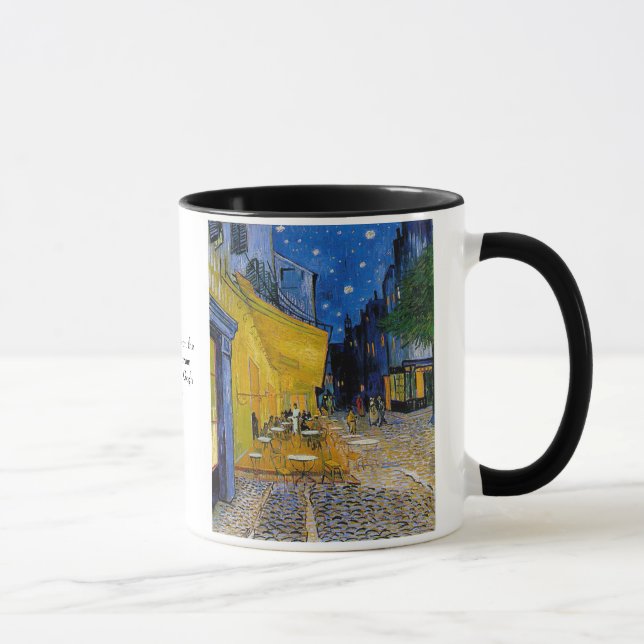 Caneca Terraço do café por Vincent van Gogh (Direita)