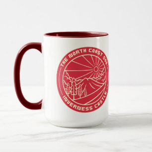 Caneca Terras planas cênicas da Costa do Norte da Escócia