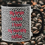 Caneca Terrazzo-Black-Funny Mug para Viciado em Café<br><div class="desc">Uma caneca engraçada para o viciado em café.</div>
