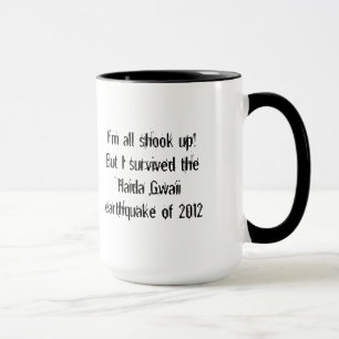 Caneca Terremoto 2012 de Gwaii do Haida! -