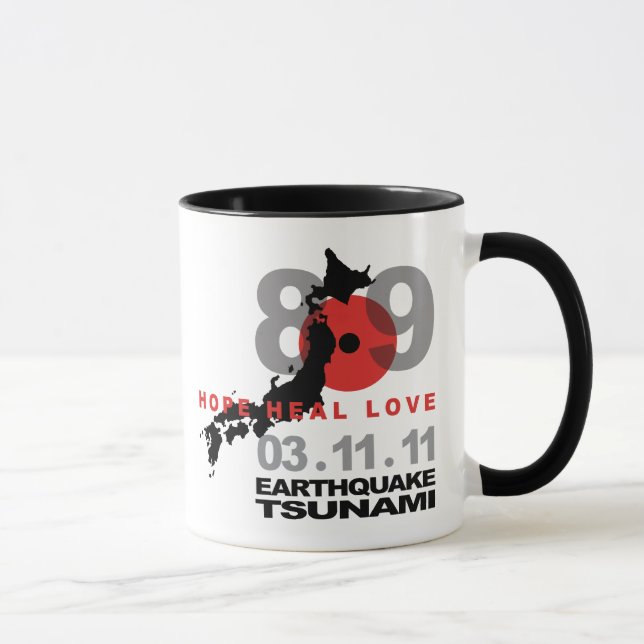 Caneca Terremoto 8,9 de Japão (Direita)