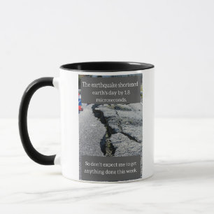 Caneca Terremoto engraçado