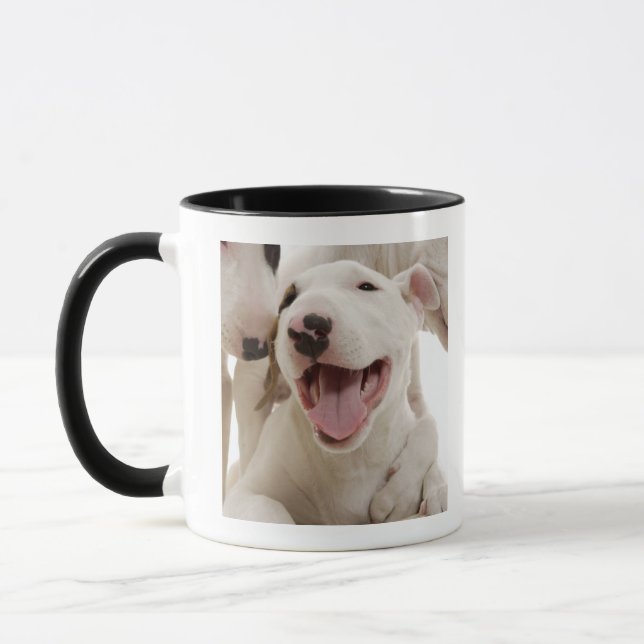 Caneca Terrier de Bull alegres (Esquerda)
