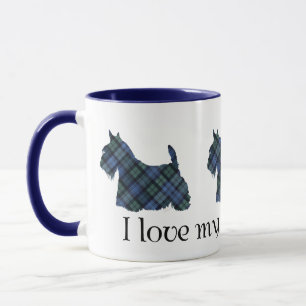 Caneca Terrier Escocês Black Watch Tartan