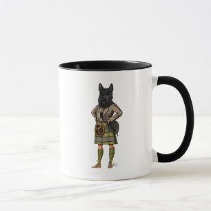 Caneca Terrier escocês em kilt