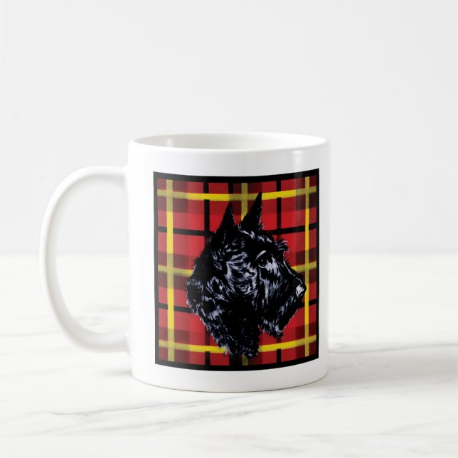 Caneca Terrier escura preta (Esquerda)