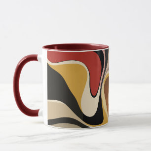Caneca Terthy Abstrato Swirl Art