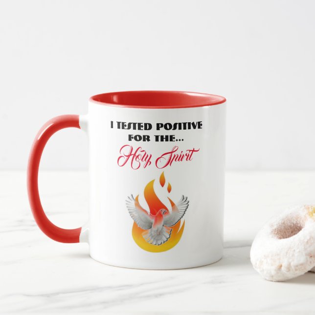 CANECA TESTADO POSITIVO" (Com Donut)