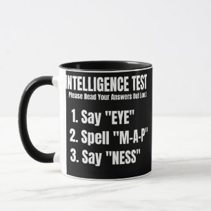 Caneca Teste De Inteligência Diga Que Esboço